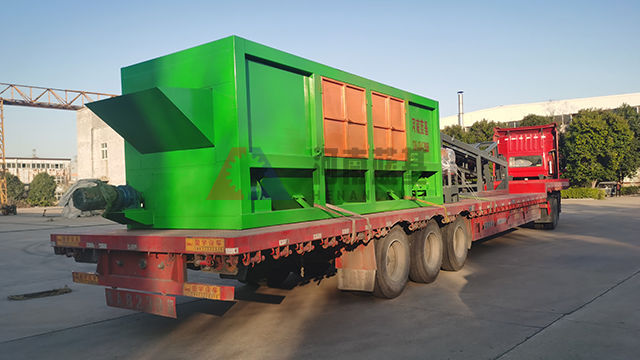 生活垃圾分揀處理設備,廣西客戶定制的滾筒篩裝車發貨